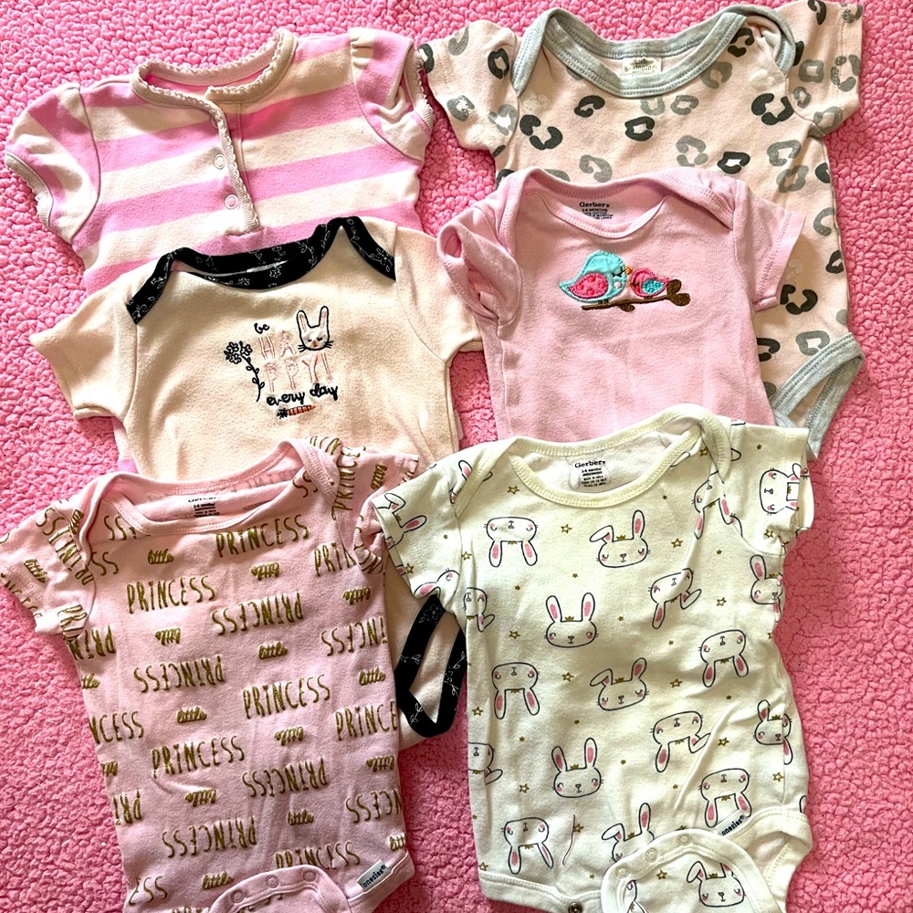 Baby girl onesie bundle